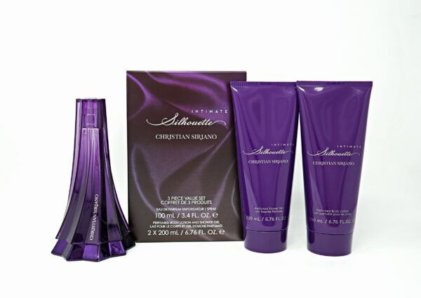 CHRISTIAN SIRIANO SILHOUETTE INTIMATE(W)(H/B)(LI FREE)3PC SET(3.4oz edp sp,6.76oz B/L,6.76oz S/G)